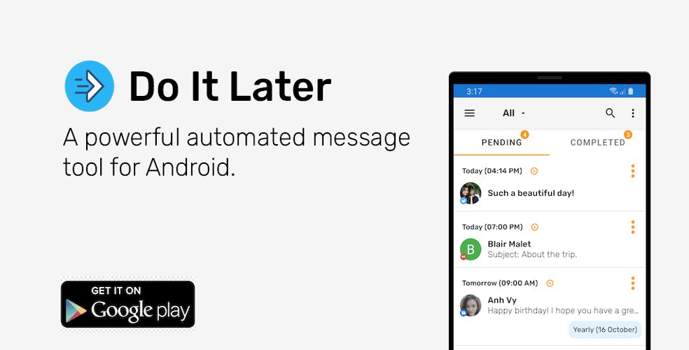 Auto Text (Do It Later) - Premium Unlocked